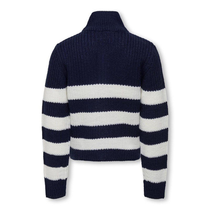 KIDS ONLY Newbella L/S Lynlås Strik  - Cloud Dancer