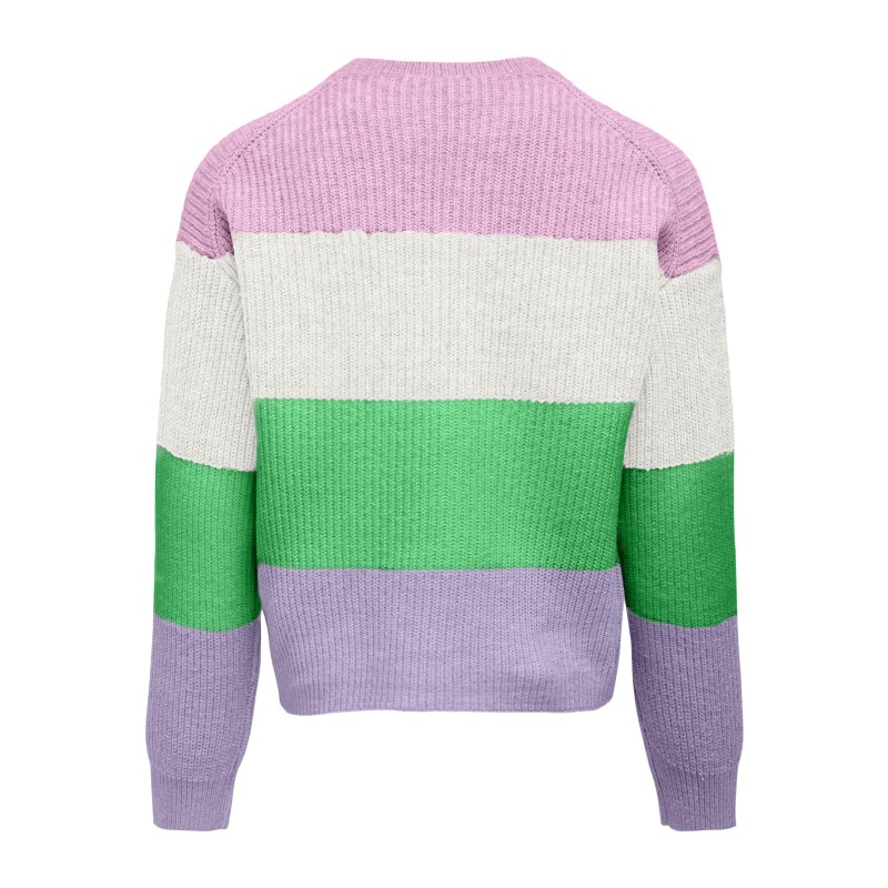 KIDS ONLY Sandy Stribet Strik Pullover - Pirouette