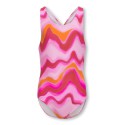 KIDS ONLY Laura Crokortærmet Back Swimsuit Acc - Pink Lady