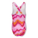 KIDS ONLY Laura Crokortærmet Back Swimsuit Acc - Pink Lady