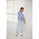 KIDS ONLY Pansy Nina Langærmet Stripe Shirt Vævet - Cloud Dancer