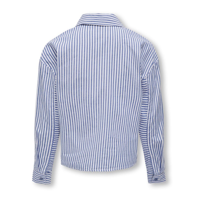 KIDS ONLY Pansy Nina Langærmet Stripe Shirt Vævet - Cloud Dancer