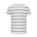 KIDS ONLY Senna S/S Heart Top Box Jrs - Cloud Dancer