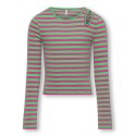 KIDS ONLY Heidi Langærmet Kort Cut Out Top Box Jrs - Raspberry Rose