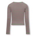 KIDS ONLY Heidi Langærmet Kort Cut Out Top Box Jrs - Raspberry Rose