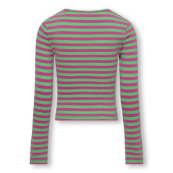 KIDS ONLY Heidi Langærmet Kort Cut Out Top Box Jrs - Raspberry Rose