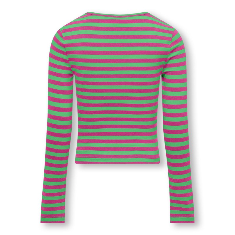 KIDS ONLY Heidi Langærmet Kort Cut Out Top Box Jrs - Raspberry Rose