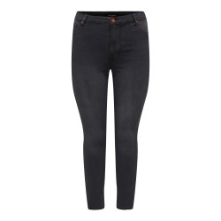 ONLY CARMAKOMA Mila-Iris Højtaljede Skinny Jeans - Washed Black