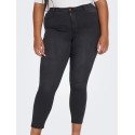 ONLY CARMAKOMA Mila-Iris Højtaljede Skinny Jeans - Washed Black