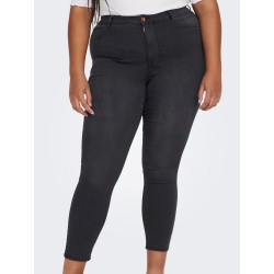 ONLY CARMAKOMA Mila-Iris Højtaljede Skinny Jeans - Washed Black