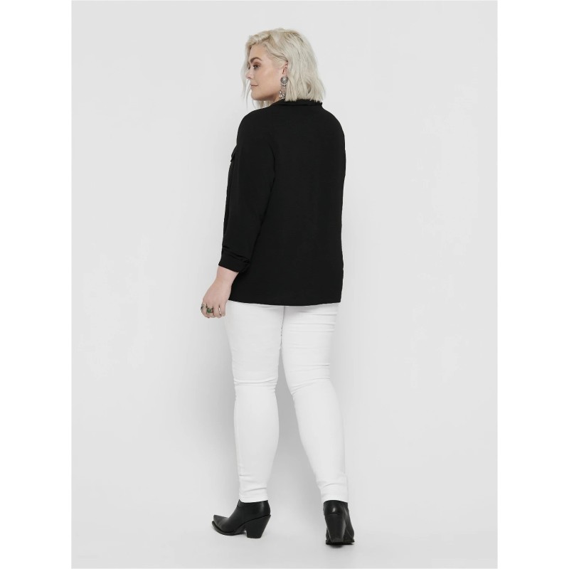 ONLY CARMAKOMA Augusta Højtaljede Skinny Jeans - Hvid