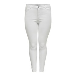 ONLY CARMAKOMA Augusta Højtaljede Skinny Jeans - Hvid
