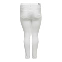 ONLY CARMAKOMA Augusta Højtaljede Skinny Jeans - Hvid