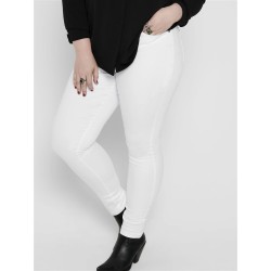 ONLY CARMAKOMA Augusta Højtaljede Skinny Jeans - Hvid