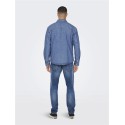 ONLY & SONS Bane Denim Skjorte - Medium Blue Denim