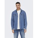 ONLY & SONS Bane Denim Skjorte - Medium Blue Denim