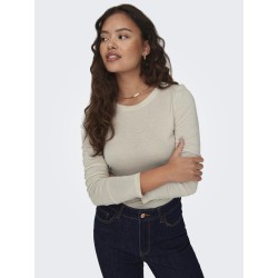 JDY Suma Uld L/S Bluse - Whitecap Gray