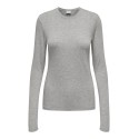 JDY Suma Uld L/S Bluse - Light Grey Melange
