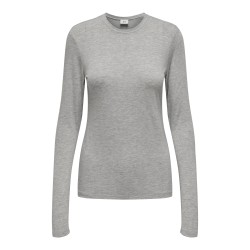 JDY Suma Uld L/S Bluse - Light Grey Melange