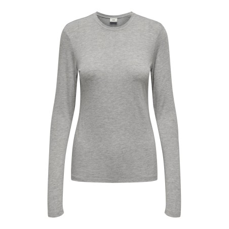 JDY Suma Uld L/S Bluse - Light Grey Melange