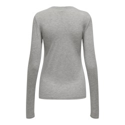 JDY Suma Uld L/S Bluse - Light Grey Melange