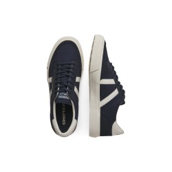 JACK & JONES Morden Canvas Special Trainers - Navy Blazer