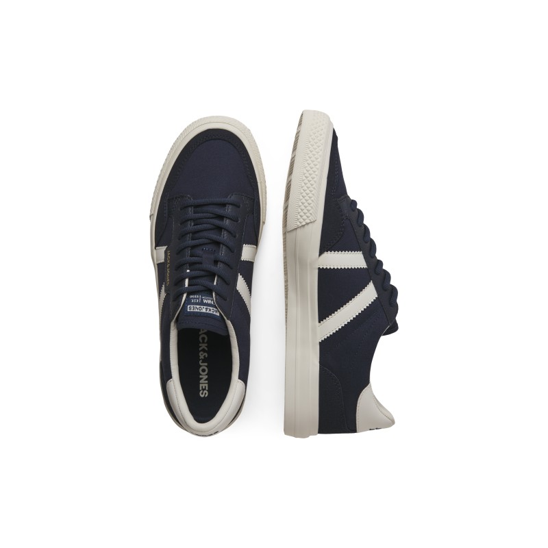 JACK & JONES Morden Canvas Special Trainers - Navy Blazer