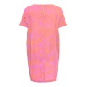 ONLY CARMAKOMA Lux Life Kortærmet Tunic Kjole - Strawberry Moon