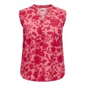 ONLY CARMAKOMA Uranus Life S/L Top Aop - Coral Paradise