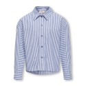 KIDS ONLY Pansy Nina L/S Stribbet Skjorte - Cloud Dancer