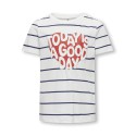 KIDS ONLY Senna S/S Heart Top Box - Cloud Dancer