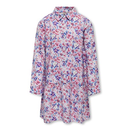 KIDS ONLY Veneda L/S Kort Kjole - Clear Sky