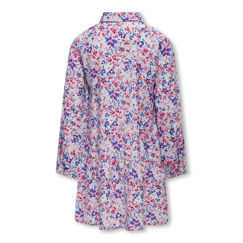 KIDS ONLY Veneda L/S Kort Kjole - Clear Sky