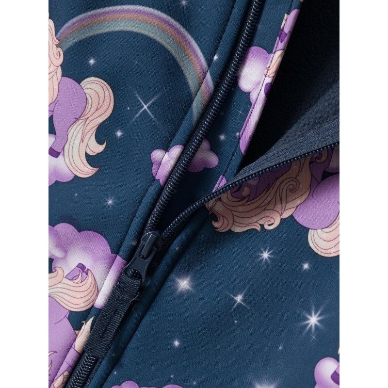 NAME IT Mini Funktionel Softshell Jakke Med Enhjørninger Og Regnbuer - Big Dipper