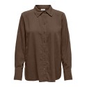 JDY Say Langærmet Linen Loose Shirt Vævet - Carafe