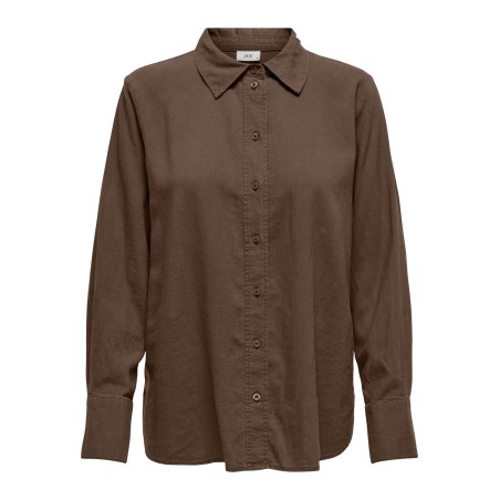JDY Say Langærmet Linen Loose Shirt Vævet - Carafe
