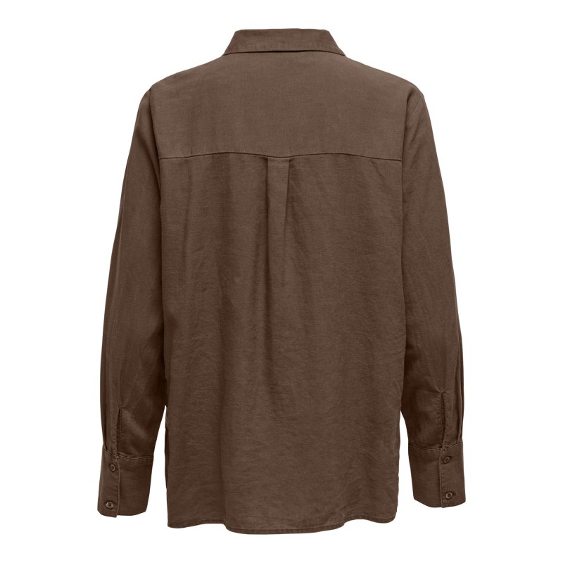 JDY Say Langærmet Linen Loose Shirt Vævet - Carafe