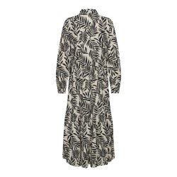 JDY Mia Langærmet Half Pl. Shirt Kjole Vævet Dia - Cement