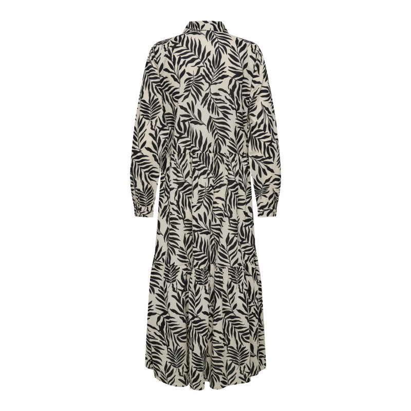 JDY Mia Langærmet Half Pl. Shirt Kjole Vævet Dia - Cement