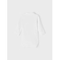 NAME IT Holger Langærmet Polo Body - Bright Hvid