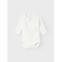 NAME IT Fegonia Langærmet Body - Bright Hvid