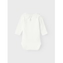 NAME IT Fegonia Langærmet Body - Bright Hvid