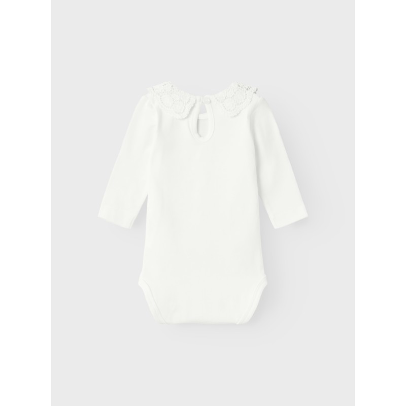 NAME IT Fegonia Langærmet Body - Bright Hvid