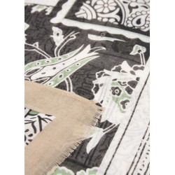 SOYACONCEPT Dijona Halstørklæde - Grøn/Sand