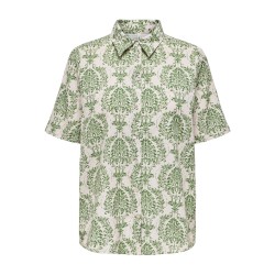 ONLY Beatrize Linen 2/4 Overs Shirt Ex Ptm - Birch