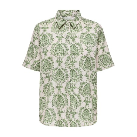 ONLY Beatrize Linen 2/4 Overs Shirt Ex Ptm - Birch
