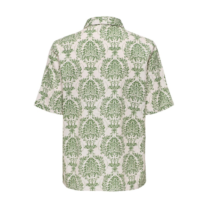 ONLY Beatrize Linen 2/4 Overs Shirt Ex Ptm - Birch