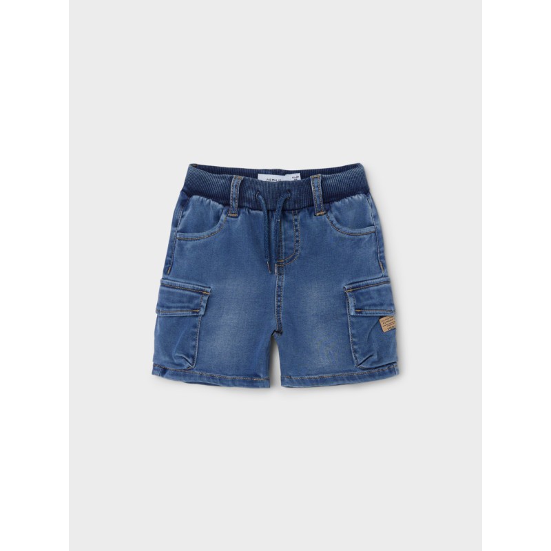 NAME IT MINI Ben Baggy Denim Shorts - Medium Blue Denim