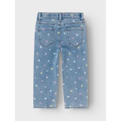 NAME IT Bella Mom Shaped Jeans 3555-On F - Medium Blue Denim