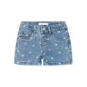NAME IT Salli Slim Denim Korts 3555-On - Medium Blue Denim